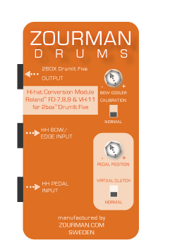 Zourman Drums Hihat Conversion Kit for Roland FD-8 and VH-11 with